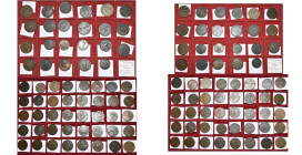 GRANDE-BRETAGNE, collection de 63 tokens: Grande-Bretagne, penny token (13), halfpenny (38); Ecosse (3); Irlande (2); Canada, penny, Banque du Haut-Ca...