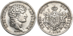 ITALIE, NAPLES, Joachim Murat (1808-1815), AR 5 lire, 1813. Point après la date, après NAPOLEONE et entre 5 lire. M. 487; G. 12. Nettoyé.

presque T...