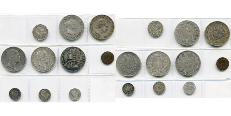 ITALIE, lot de 10 p., dont: Parme, Ferdinand de Bourbon, 3 lire, 1795; Lucques e...