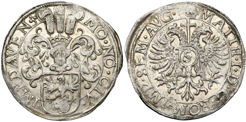 NEDERLAND, DEVENTER, Stad, AR 5 stuiver (1/10 arendrijksdaalder), z.j. (1619). M...