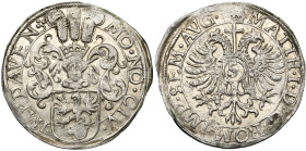 NEDERLAND, DEVENTER, Stad, AR 5 stuiver (1/10 arendrijksdaalder), z.j. (1619). Met titel van keizer Matthias I. Mmt. klaverblad. Vz/ Gehelmd stadswape...