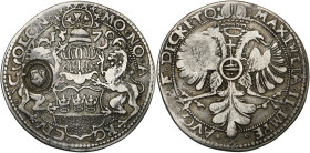 NEDERLAND, HOLLAND, De Staten in opstand (1572-1581), AR halve rijksdaalder van de stad Keulen, 1570. Met titel van Maximiliaan II en klop Hollands wa...