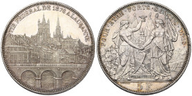 SUISSE, Confédération helvétique, AR 5 francs, 1876. Tir fédéral à Lausanne. Divo S13; Dav. 387. Le champ repoli au droit.

Superbe / Extremely Fine...