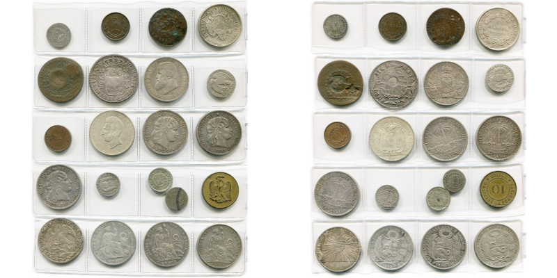 lot de 21 p., dont: Argentine, Rio de la Plata, real, 1813; Buenos Aires, 2 real...