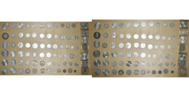 lot de 1,050 kg de p. en argent de Belgique, Autriche, France, Pays-Bas, Afrique du Sud et autres pays.