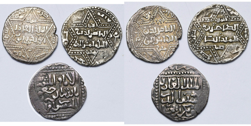 AYYUBID, lot of 3 pcs: al-'Adil Abu Bakr I (AH 592-615/AD 1196-1218), dirham, AH...