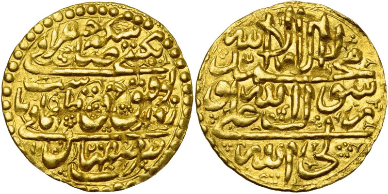 IRAN, SAFAVID Tahmasp II (AD 1722-1732/AH 1135-1144) AV ashrafi, AH 1142, Isfaha...