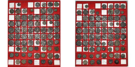 INDIA, KUSHAN KINGDOM, lot of 71 AE units, most of them identified, including: Kujula Kadphises, Vima Taktu (8), Vima Kadphises (3), Kanishka (17), Hu...