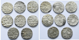 INDIA, SIKH EMPIRE, Ranjit Singh, lot of 8 rupees with fixed VS 1884: VS 85, 86 (2), 91 (2), 92 (3).

Very Fine / Very Fine