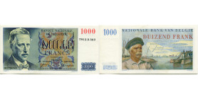 BELGIQUE, Banque Nationale, 1000 francs, 09.06.58. Type Centenaire. M.E. 103c.

quasi Neuf / quasi Neuf