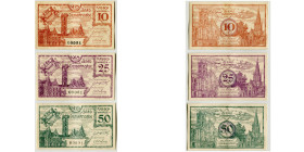 BELGIQUE, Dendermonde, lot de 3 billets de la ville de Dendermonde: 10 centimes, 25 centimes et 50 centimes 1918. Numérotés 001.

Superbe / Extremel...
