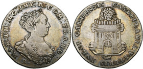 PAYS-BAS MERIDIONAUX, AR jeton, s.d. (1767 ?), J. Roettiers. Châtellenie du Vieux-Bourg de Gand. D/ B. diad. de Marie-Thérèse à d. R/ Armes du Vieux-B...