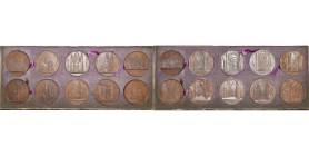 BELGIQUE, coffret de 10 médailles d'églises et cathédrales par J. Wiener: Bamberg, Belem, Bonn, Cologne, Convento de Batalha, Magdebourg, Mayence, Spe...