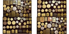 BELGIQUE, lot de 76 médailles, la plupart d'Ostende et de Liège, dont: 1904, Inauguration de l'hôtel de ville de Saint-Gilles; 1912, Adolphe Greiner, ...