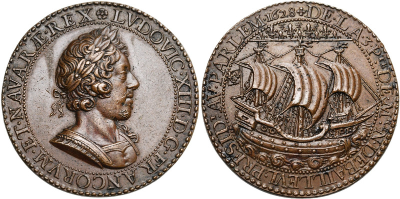 FRANCE, AE médaille, 1628, Pierre Regnier. 3e prévôté de Nicolas de Bailleul. D/...