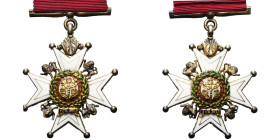 GRANDE-BRETAGNE, Ordre du Bain (The most honourable Order of the Bath, CB), croix de compagnon à titre militaire, en vermeil, avec ruban pour le port ...
