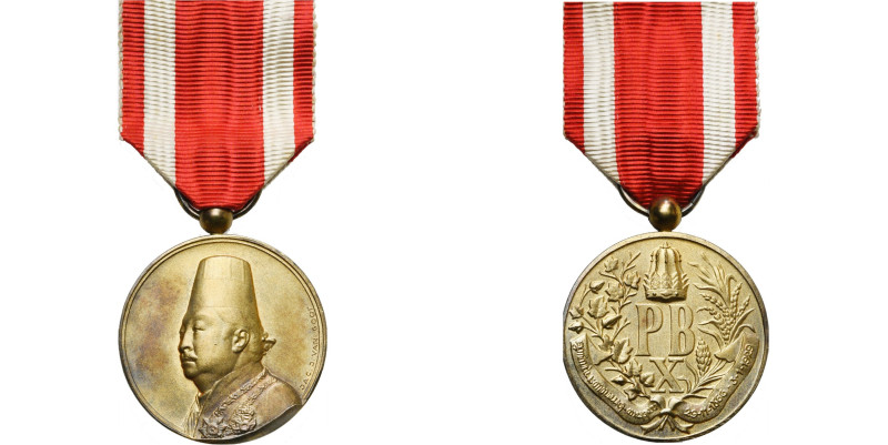 INDES NEERLANDAISES, Vermeil médaille, 1929, van Goor. Pakubowono X, Susuhanan d...