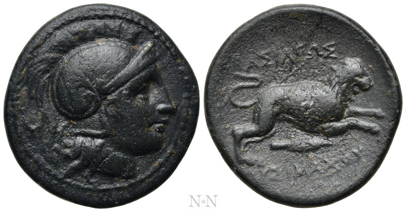 KINGS OF THRACE (Macedonian). Lysimachos (305-281 BC). Ae. Uncertain mint in Thr...