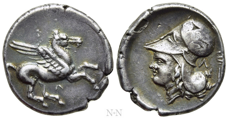AKARNANIA. Leukas. Stater (Circa 350-320 BC). 

Obv: Pegasos flying right; Λ b...