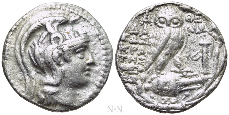 ATTICA. Athens. Tetradrachm (141/0 BC). New Style Coinage. Damon, Sosikrates and...