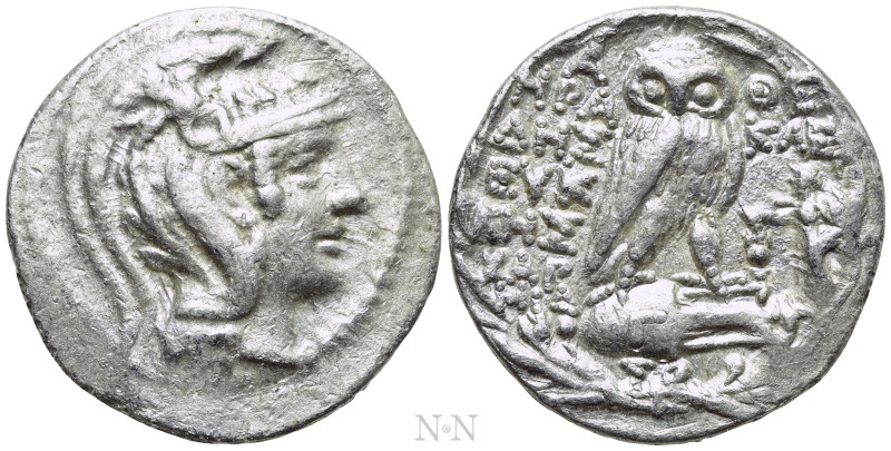 ATTICA. Athens. Tetradrachm (Circa 137/6 BC). Herakleides, Eukles and Charmid-, ...