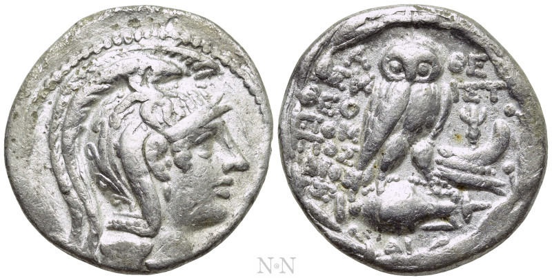 ATTICA. Athens. Tetradrachm (117/6 BC). New Style Coinage. Themisto-, Theopompos...