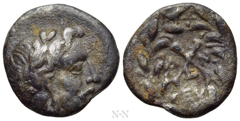 ACHAIA. Achaian League. Antigoneia (Mantinea). Triobol or Hemidrachm (Circa 188-...