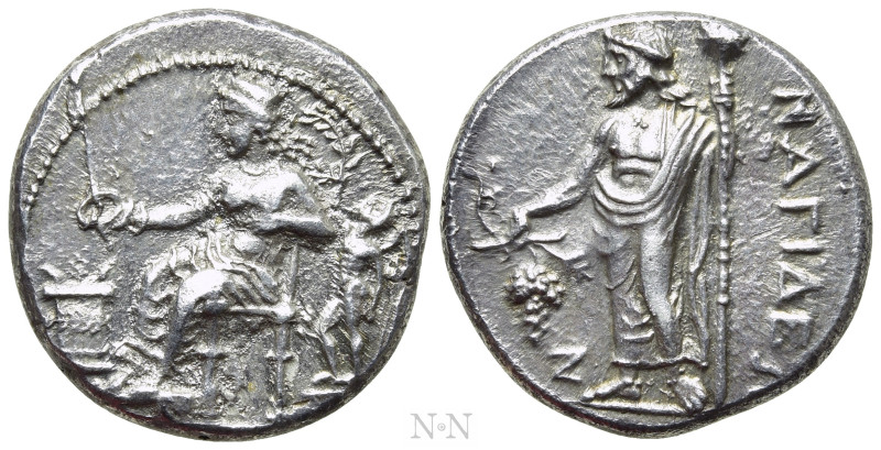 CILICIA. Nagidos. Stater (Circa 400-385/4 BC). 

Obv: Aphrodite seated left, h...