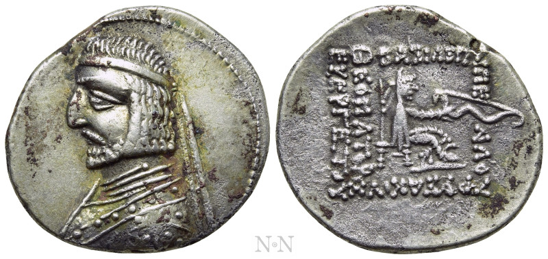 KINGS OF PARTHIA. Arsakes XVI (78/7-62/1 BC). Drachm. Ekbatana. 

Obv: Diademe...