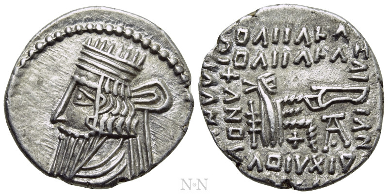 KINGS OF PARTHIA. Pakoros I (78-120). Drachm. Ekbatana. 

Obv: Diademed and dr...