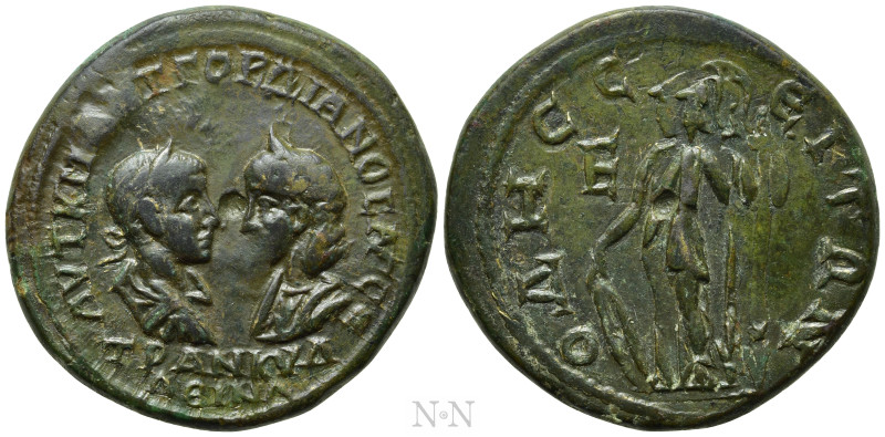 MOESIA INFERIOR. Odessus. Gordian III, with Tranquillina (238-244). Ae Pentassar...