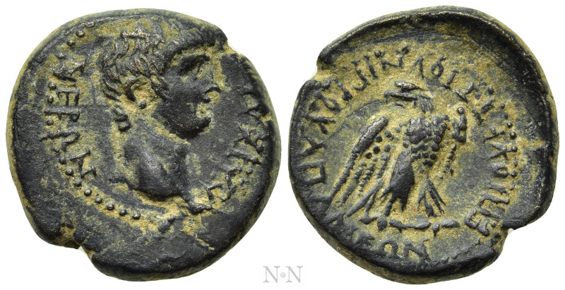 PHRYGIA. Apamea. Nero (54-68). Ae. M. Vettius Nigrus, magistrate. 

Obv: NEPON...