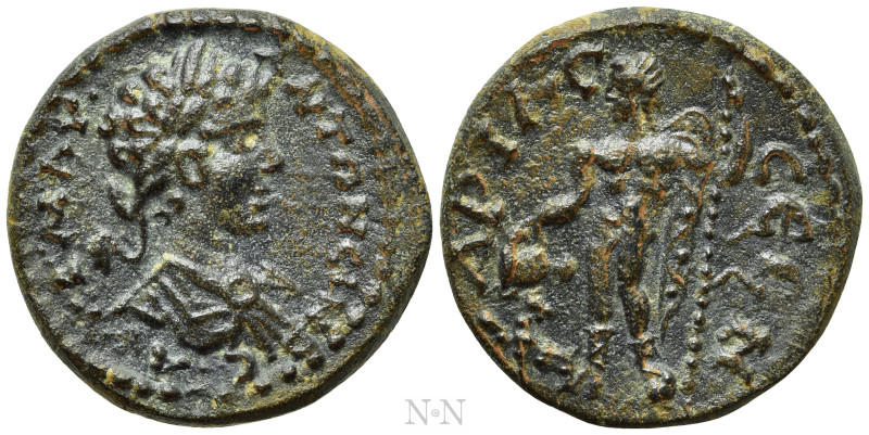 PISIDIA. Ariassus. Caracalla (197-217). Ae. 

Obv: AVT K M AV ANTΩNЄINOC. 
La...