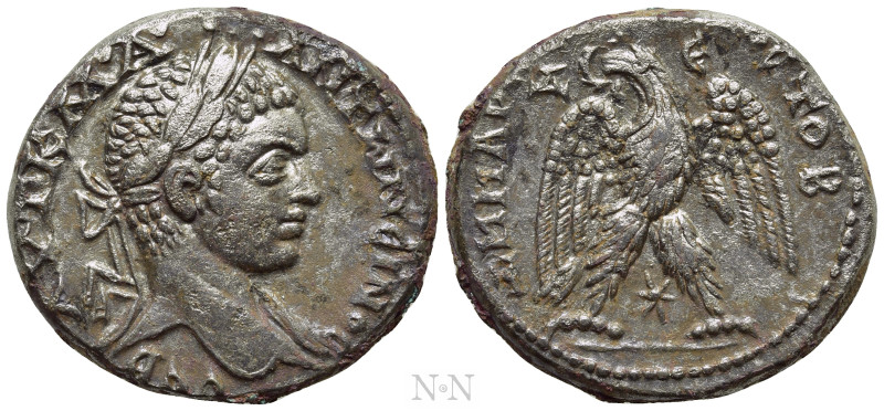 SELEUCIS & PIERIA. Antioch. Elagabalus (218-222). Tetradrachm. 

Obv: AVT K M ...