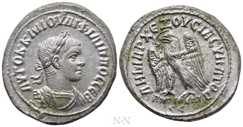 SELEUCIS & PIERIA. Antioch. Philip II (247-249). Tetradrachm. 

Obv: AYTOK K M...