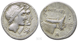 MN. FONTEIUS (108-107 BC). Denarius. Rome