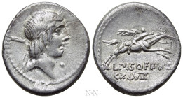 L. CALPURNIUS PISO FRUGI. Denarius (90 BC). Rome
