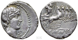 C. VIBIUS C.F. PANSA. Denarius (90 BC). Rome