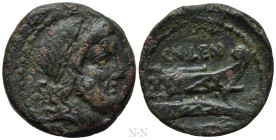 CN. LENTULUS CLODIANUS. Semis (88 BC). Rome
