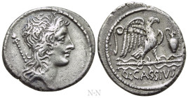 Q. CASSIUS LONGINUS. Denarius (55 BC). Rome