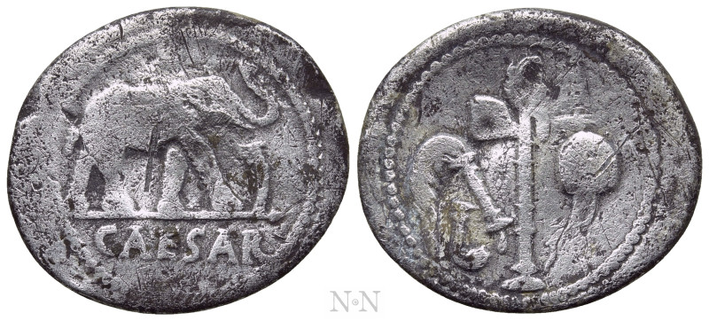 JULIUS CAESAR. Denarius (49 BC). Military mint traveling with Caesar. 

Obv: C...