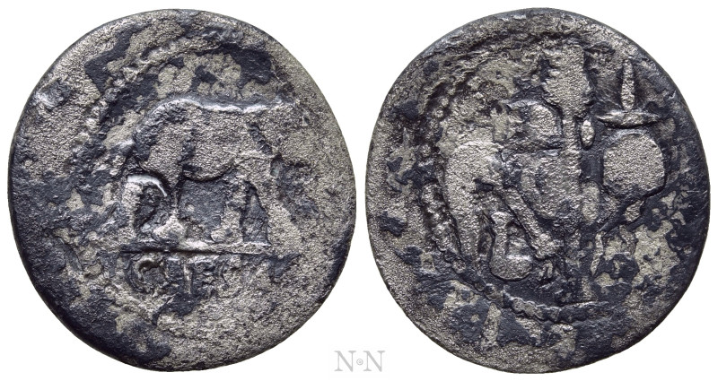JULIUS CAESAR. Denarius (49 BC). Military mint traveling with Caesar. 

Obv: C...