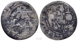 JULIUS CAESAR. Denarius (49 BC). Military mint traveling with Caesar