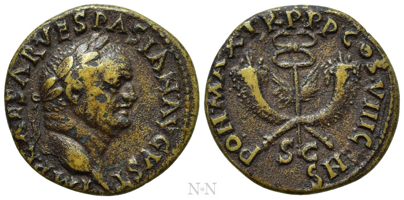 VESPASIAN (69-79). Semis. Uncertain Eastern mint.

Obv: IMP CAESAR VESPASIAN A...