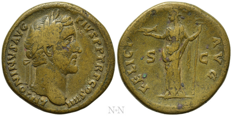 ANTONINUS PIUS (138-161). Sestertius. Rome. 

Obv: ANTONINVS AVG PIVS P P TR P...