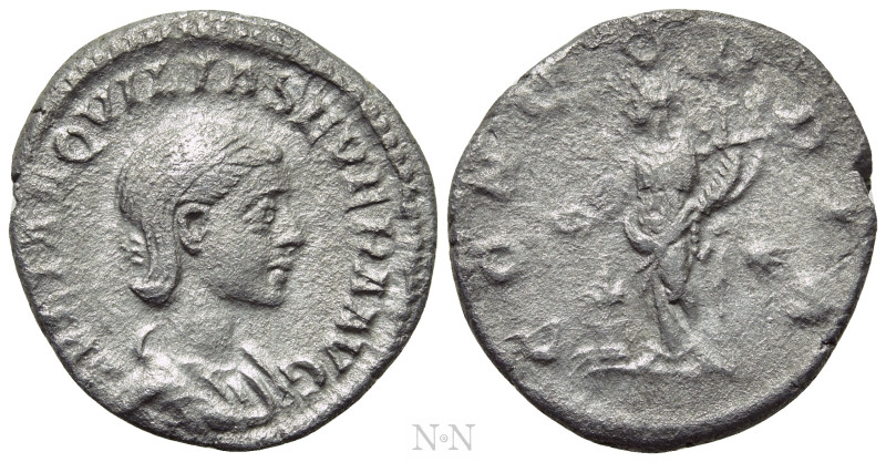 AQUILIA SEVERA (Augusta, 220-221 & 221-222). Denarius. Rome. 

Obv: IVLIA AQVI...