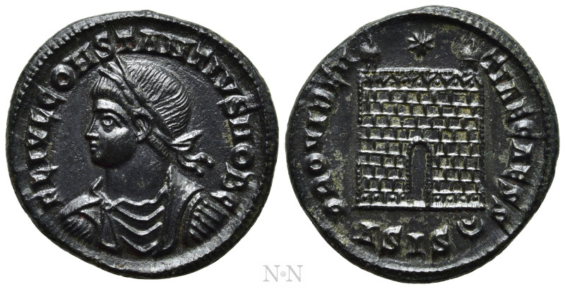 CONSTANTIUS II (Caesar, 324-337). Follis. Siscia. 

Obv: FL IVL CONSTANTIVS NO...