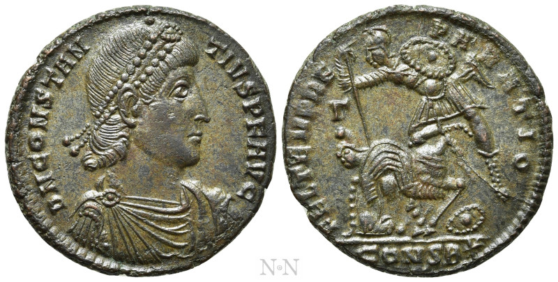 CONSTANTIUS II (337-361). Ae. Constantinople. 

Obv: D N CONSTANTIVS P F AVG. ...