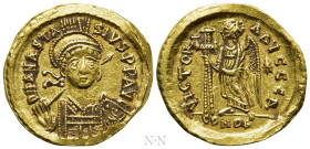 ANASTASIUS I (491-518). GOLD Solidus. Constantinople