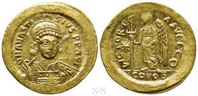 ANASTASIUS I (491-518). GOLD Solidus. Constantinople